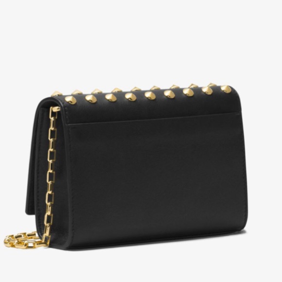 SOLD ⛔️Authentic MK Collection Yasmeen Calf Leather Studs - Picture 4 of 8